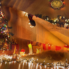 Aperturee - Weihnachtsbaum warmes Licht Kerzen Feiertags Hintergrund