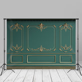 Aperturee – Klassischer grüner Innenwand Fotohintergrund