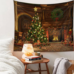 Aperturee - Klassischer Raum riesiger Baum Kranz Weihnachtshintergrund