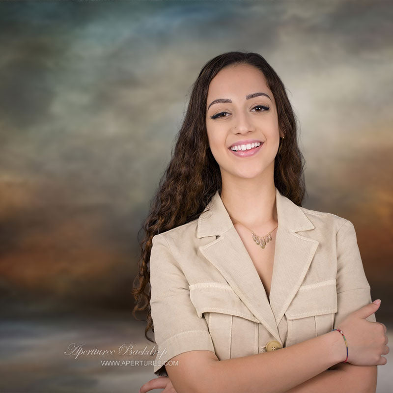 Aperturee - Farbenfrohe, wolkige alte Meister Fotoshooting Studio Hintergrund