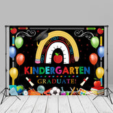 Aperturee - Bunte Elemente Kindergarten Absolventen Fotohintergrund