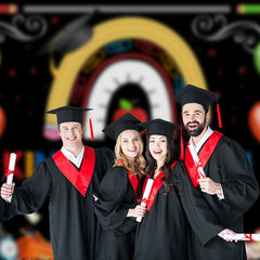 Aperturee - Bunte Elemente Kindergarten Absolventen Fotohintergrund