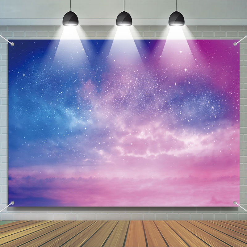 Aperturee - Bunte Galaxie Sterne Wolken Himmel Kunst Hintergrund