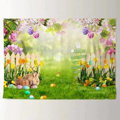 Aperturee - Bunte Eierjäger Frühlings Fröhliche Ostern Hintergrund