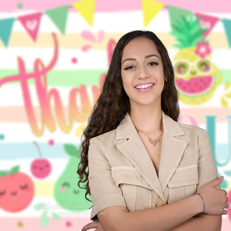 Aperturee - Bunte Streifenfrüchte dank Muttertagshintergrund