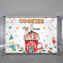 Aperturee - Cookies Hot Cocoa Red House Schneemann Weihnachtskulisse