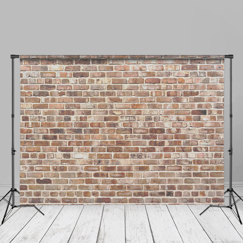 Aperturee – Country Fotostudio Hintergrund mit hellroter Backsteinmauer