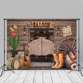 Aperturee - Cowboy Wooden Saloon Store Geburtstags Bildhintergrund