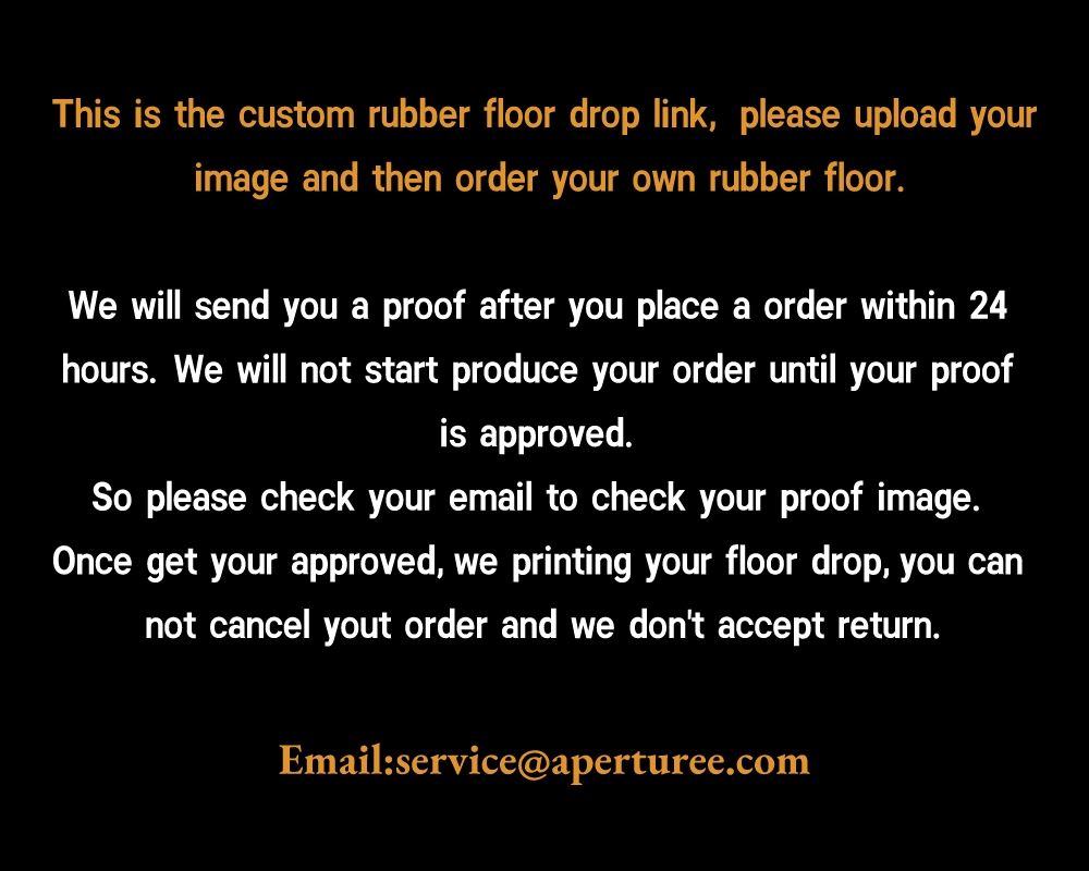 Aperturee - Aperturee Custom Rubber Floor Mat Floor drop for Photography