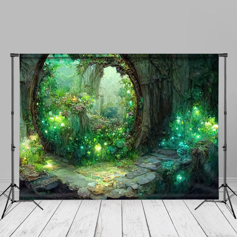 Aperturee - Fantasy Magic Forest Landscape Portrait Hintergrund