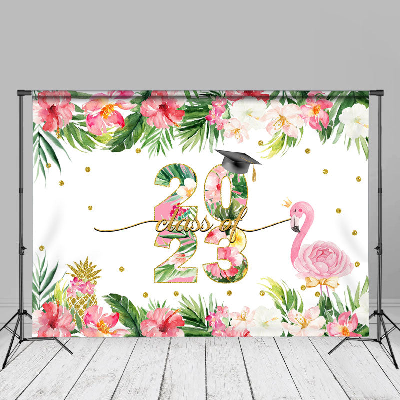 Aperturee - Flamingo Gold Diamond Floral 2023 Grad Fotohintergrund