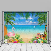 Aperturee - Flamingo Gitarren Surfbrett Strand Sommer Fotohintergrund