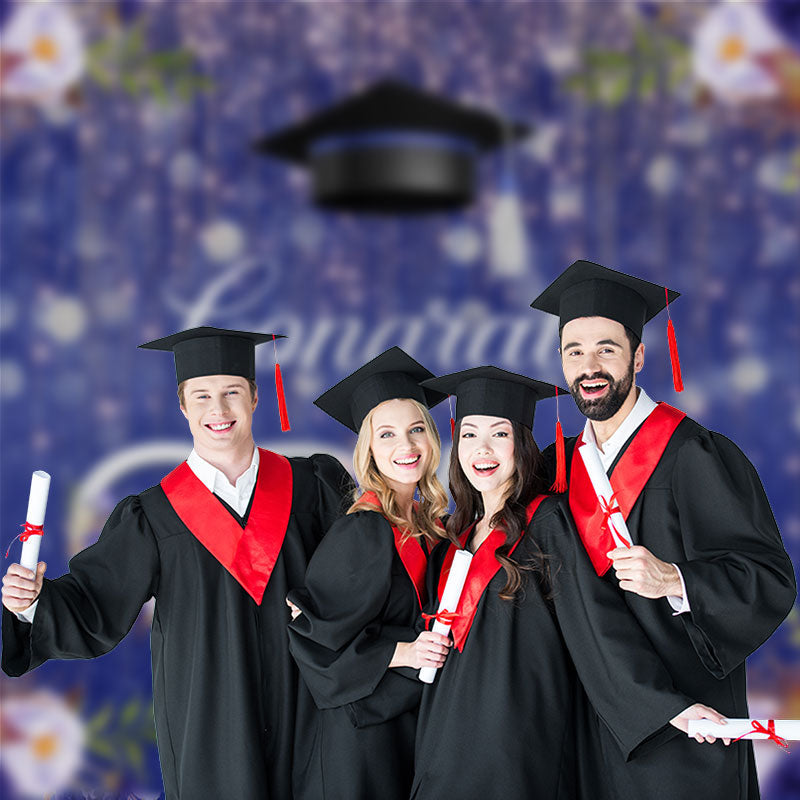 Aperturee - Blumen Bokeh Lila Glückwunsch Absolventen Fotografie Hintergrund