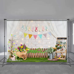 Aperturee - Blumenkaninchen Frühlings Ei Jäger Feiertagshintergrund