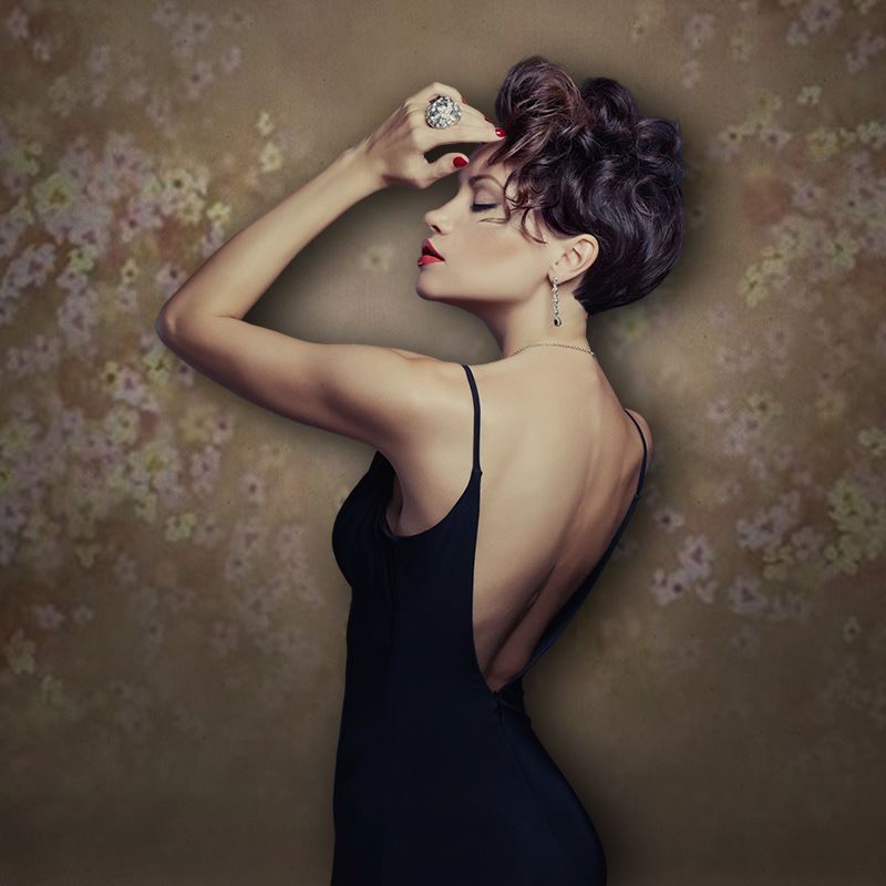 Aperturee - Blumen Vintage abstrakter Hintergrund für die Fotografie