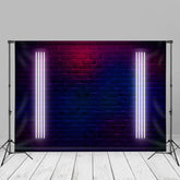 Aperturee - Futuristische moderne leuchtende Neonlicht Backstein Hintergrund