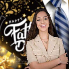Aperturee - Gentleman Anzug Gold Geschenk Vatertag Hintergrund Diy