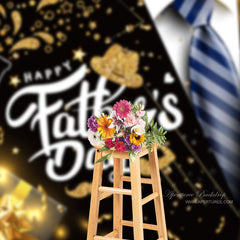 Aperturee - Gentleman Anzug Gold Geschenk Vatertag Hintergrund Diy