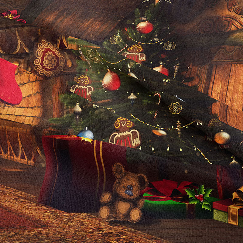 Aperturee - Geschenk Weihnachtsbaumkugel Hütte Urlaub Hintergrund