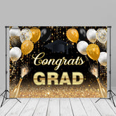 Aperturee - Glitzer Ballon Champagner Bokeh Grad Hintergrund für Foto