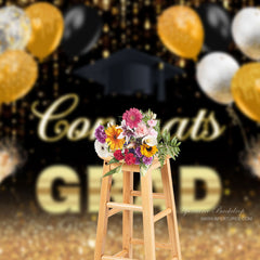 Aperturee - Glitzer Ballon Champagner Bokeh Grad Hintergrund für Foto