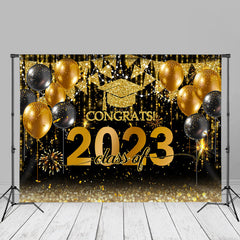 Aperturee - Glitzer Ballon Glückwunsch Klasse 2023 Fotohintergrund