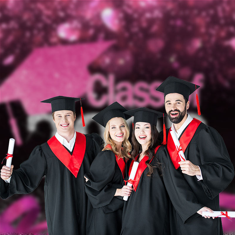 Aperturee - Glitzernder Schwarz Rosa Abschluss 2023 Hintergrund für Foto