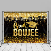 Aperturee - Glitzer Gold Light Grad Cap Fotografie Hintergrund