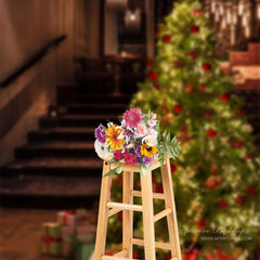 Aperturee - Glitzernder wunderschöner Weihnachtsbaum Geschenk Fotohintergrund