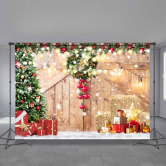 Aperturee - Glitzernde verschneite Frohe Weihnachtsnacht Feiertagskulisse