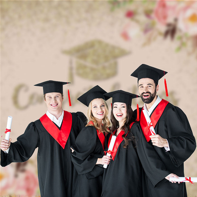 Aperturee - Goldglitzernder floraler rosa Grad Hintergrund für die Fotografie