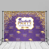 Aperturee - Gold lila Hintergrund für Partyfotos der Klasse 2023