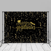 Aperturee - Goldfarbener Band Glückwunsch Grad Fotohintergrund