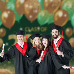 Aperturee - Gold funkelnder Ballon grüner Bokeh Grad Fotohintergrund