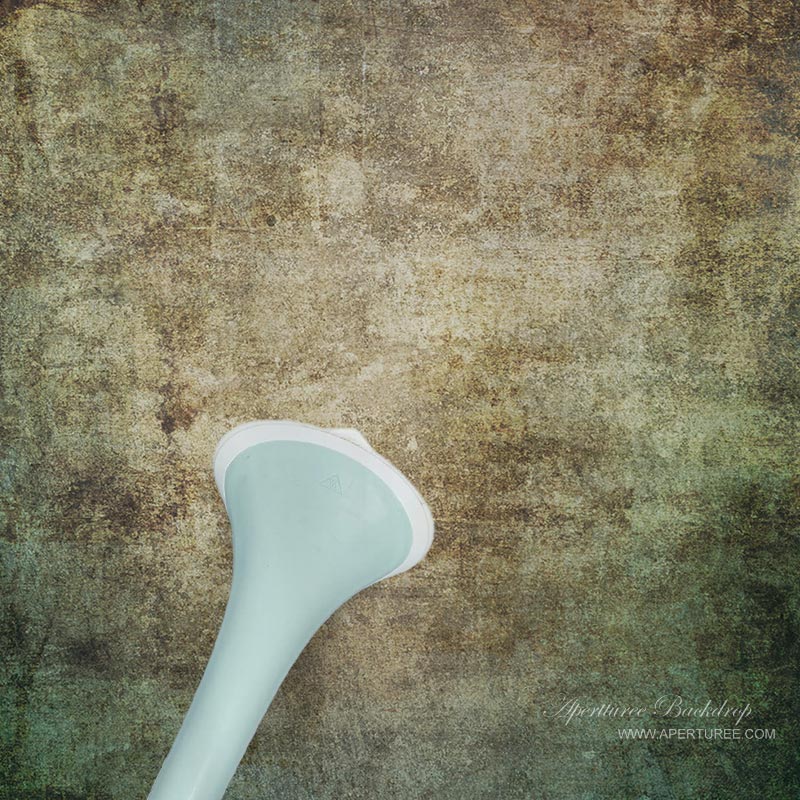 Aperturee - Fotostudio Hintergrund mit grasbefleckter Textur