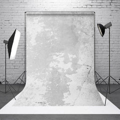 Aperturee - Grau silberner abstrakter Shabby Wall Portrait Hintergrund