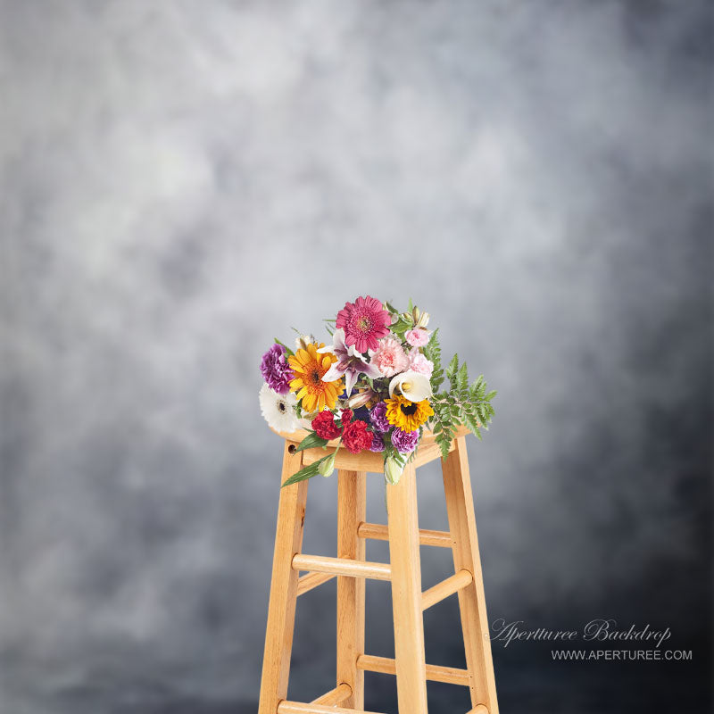Aperturee - Grauer solider shabby chic vintage hintergrund fur fotoshootings