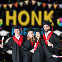 Aperturee - Honk For The Grad Ballonband Fotohintergrund