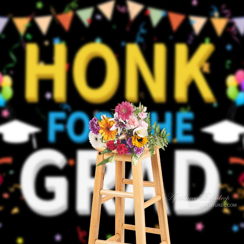 Aperturee - Honk For The Grad Ballonband Fotohintergrund