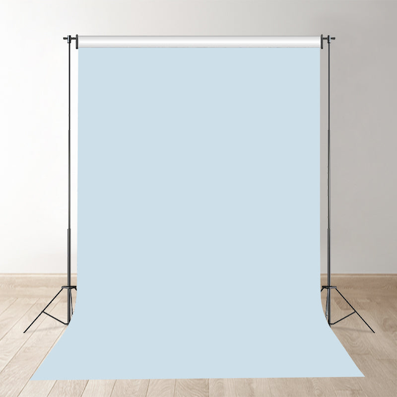 Aperturee - Hellblauer einfarbiger Portrait Fotoautomaten Hintergrund