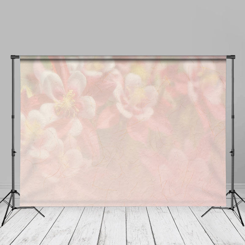 Aperturee - Hellrosa Blumen Bokeh Kunstfotohintergrund