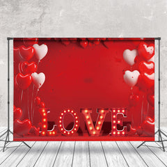 Aperturee - Rote Liebes Herz Ballons Valentinstag Hintergrund