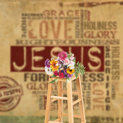 Aperturee - Love Jusus Papiertext Fotografie Weihnachtshintergrund