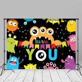 Aperturee - Schöne farbige Monster Dankeschön Muttertags Hintergrund