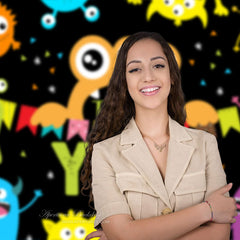 Aperturee - Schöne farbige Monster Dankeschön Muttertags Hintergrund