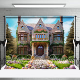 Aperturee - Schöne Feenhaus Innenhof Fröhliche Ostern Kulisse