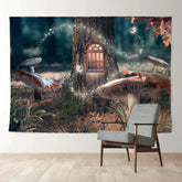 Aperturee - Magischer Wald Wunderland Schmetterlings Frühlings Hintergrund