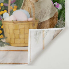 Aperturee - Magischer Frühlingsblumenhase Frohe Ostern Hintergrund