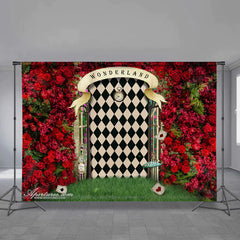 Aperturee - Magic Wonderland Red Rose Happy Valentine Hintergrund