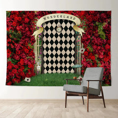 Aperturee - Magic Wonderland Red Rose Happy Valentine Hintergrund